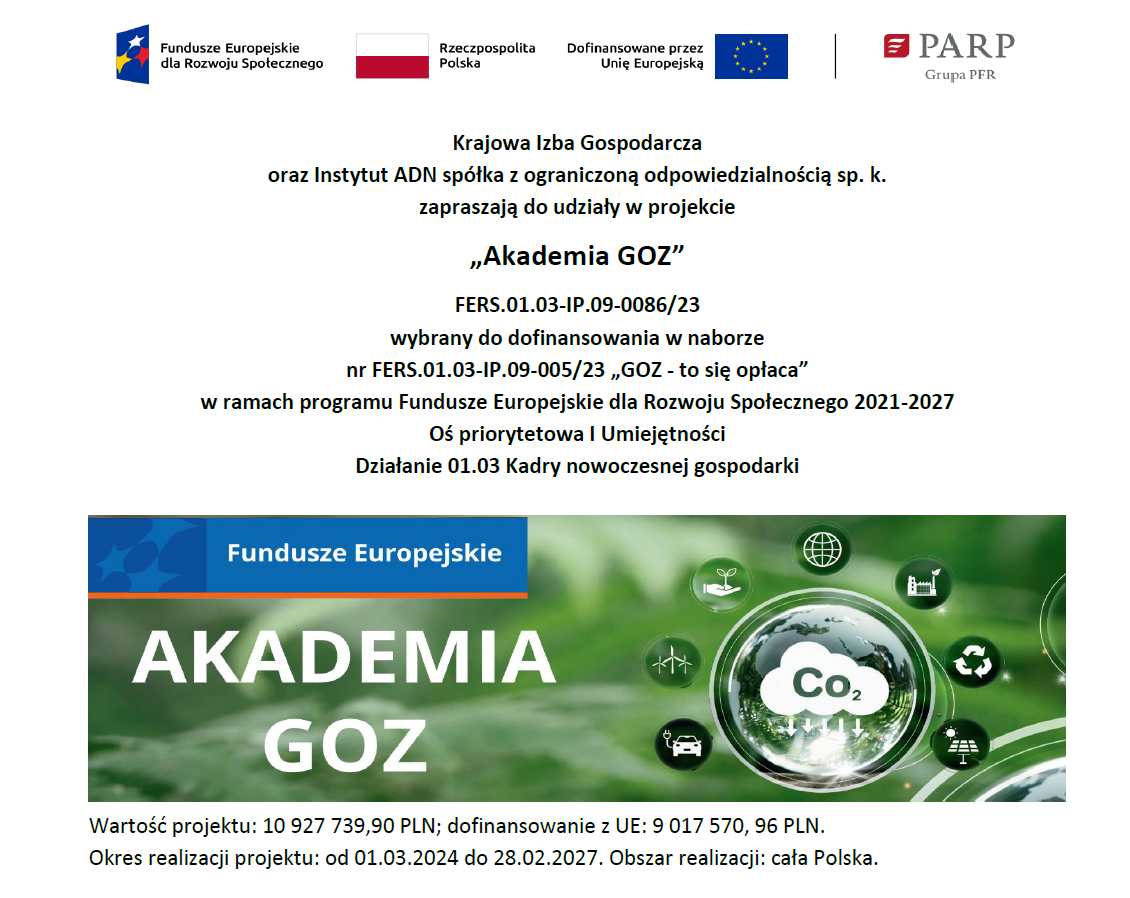 Plakat informuje o projekcie 