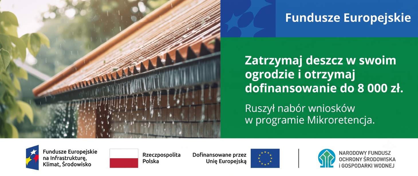 Mikroretencja w domach i ogrodach - startuje nab&oacute;r wniosk&oacute;w!